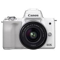 Canon ミラーレス一眼 EOS Kiss M ホワイト レンズキット EF-M15-45 IS STM | オマツリライフ