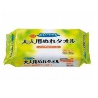 おもいやり心 大人用 ぬれタオル N-60 60枚入 28187 三昭紙業 | おむつ介護用品のお店プライムケア