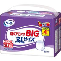 おむつ リフレ はくパンツ BIG 3Lサイズ 18503 14枚入×4袋 リブドゥコーポレーション | おむつ介護用品のお店プライムケア