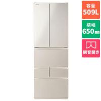 【標準設置料金込】【長期保証付】東芝(TOSHIBA) GR-A510FH-EC サテンゴールド FHシリーズ 6ドア冷蔵庫 観音開き 509L 幅650mm | ワンズマートYahoo!ショッピング店