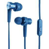 ソニー イヤホン 重低音モデル MDR-XB55AP : カナル型 リモコン・マイク付き ブルー MDR-XB55AP L | ワントゥデイ