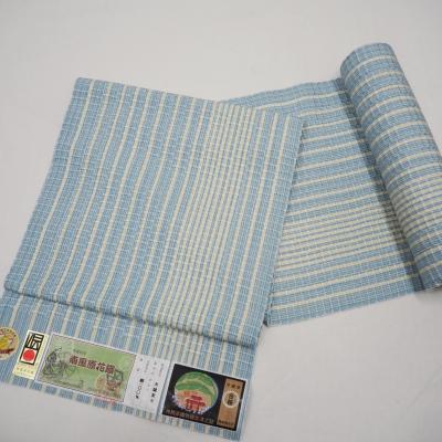 平和屋着物□極上 本場琉球 南風原花織 手織 つけ帯 田本文子作