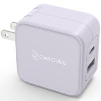 FUNMAXJAPAN　2ポートUSB-C Fast Charger(PD20w share）　CellCube　CC-AC04-0528　白藤 | onHOME(オンホーム)