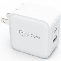 FUNMAXJAPAN　2ポートUSB-C Fast Charger （12w + PD20w）　CellCube　CC-AC07-0214　白 | onHOME(オンホーム)
