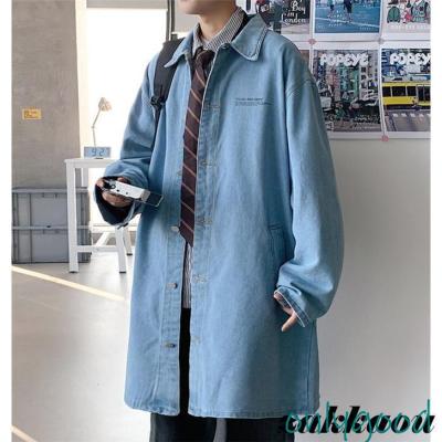 J.SABATINO メンズ デニム トレンチコート ベルト付き インディゴ M 中古・古着通販】SUNBELT (サンベルト) デニムコート インディゴ