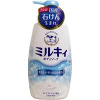 牛乳石鹸 ミルキィボディソープ やさしいせっけんの香り ポンプ 550mL | On-Line Yahoo!店