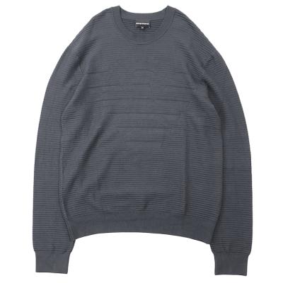 【エンポリオアルマーニ】新品タグ付定価38,000円ライトグレー ニット XXL アルマーニニット（サイズ（S/M/L）：3L（XXL））のおすすめ人気商品