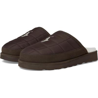 (取寄) ラルフローレン メンズ スリッパ Polo Ralph Lauren men Yarmond Slipper Blackwatch Plaid/Brown ラルフローレン メンズ（スリッパ、携帯用スリッパ） | キッチン