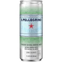 サンペレグリノ (S.PELLEGRINO) 炭酸水 缶 330ml [直輸入品] ×24本 | オレンジショップアイ