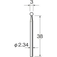 リューター 精密加工用軸付砥石  ( G1003 ) | ORANGE TOOL TOKIWA