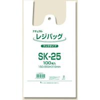 シモジマ レジ袋 レジバッグ ナチュラル SK-25 100枚入り ( 006903510 ) | ORANGE TOOL TOKIWA