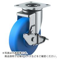 ユーエイ プレート式 自在 キャスター モノマーキャストナイロン 車輪径130mm ストッパー付き Jタイプ J2-S型 取付寸法80×80(75×75) ( MCBJ2-130S ) | ORANGE TOOL TOKIWA