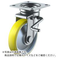 ユーエイ プレート式 自在 キャスター 帯電防止ウレタン 車輪径150mm ストッパー付き Jタイプ JB(R)型 取付寸法94×94(87×87) ( UWEJB-150(R) ) (メーカー取寄) | ORANGE TOOL TOKIWA