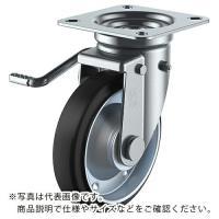 ユーエイ プレート式 自在 キャスター 導電ゴム 車輪径130mm ストッパー付き Jタイプ JB(L)型 取付寸法82×82(75×75) ( WEJB-130(L) ) (メーカー取寄) | ORANGE TOOL TOKIWA