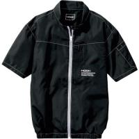 HOOH 快適ウェア 半袖ジャケット 3L ブラック  ( V6607-3L-20 ) | ORANGE TOOL TOKIWA