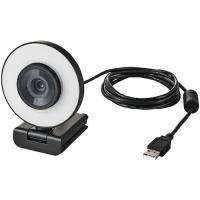 エレコム Webカメラ 200万画素 オートフォーカス Full HD LEDリングライト搭載 ブラック ( UCAM-CX20ABBK ) | ORANGE TOOL TOKIWA