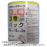 KOWA マスキングテープ3巻パック24mm  ( 11782 ) (10個セット) | ORANGE TOOL TOKIWA