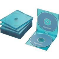 エレコム CD・DVD・Blu-rayスリムプラケース 2枚収納ブルー 10枚入 ( CCD-JSCSW10CBU ) | ORANGE TOOL TOKIWA