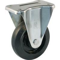 ユーエイ プレート式 固定 ステンレスキャスター ゴム 車輪径150mm Jタイプ SUS-K型 取付寸法100×56 ( SUS-NRK-150 ) | ORANGE TOOL TOKIWA