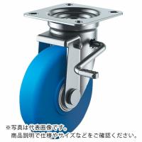 ユーエイ プレート式 自在 キャスター モノマーキャストナイロン 車輪径200mm ストッパー付き Jタイプ JB(R)型 取付寸法115×115(105×105) ( MCBJB-200(R) ) | ORANGE TOOL TOKIWA