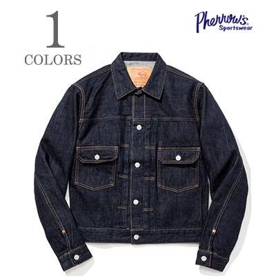 STROMY BLUE インディアン チェーン刺繍 デニムジャケット フェローズ Pherrow's メンズGジャン、デニムジャケット｜コート、ジャケット