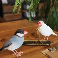 バーディ ビル 文鳥 小鳥のオブジェ 置物 インテリア | オリジ