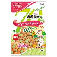 ペティオ おいしくスリム 脂肪分約70%オフ ササミビッツ 野菜入りミックス 80g[happiest][SBT] | おしゃれcafe