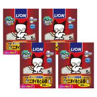 [セット]ライオン商事 ニオイをとる砂 7歳以上 鉱物タイプ 5L×4個[happiest][送料無料] *他商品との同梱不可 | おしゃれcafe