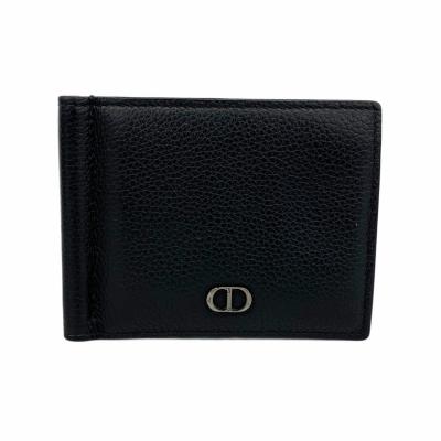 Dior レザー マネークリップ 黒最終価格 Dior ブラック レザー マネークリップ - メルカリ
