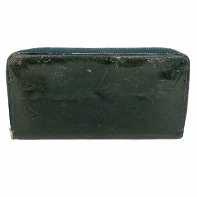 【美品】レア　ルイ　ヴィトン ヴェルニ 長財布 ジッピー 紺 LOUIS VUITTON 【極美品】ルイヴィトン LV モノグラム ヴェルニ