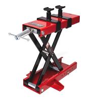 Apextreme?バイクジャッキ?バイクリフト リフトジャッキ 耐荷重500kg 安全ストッパー付き?アタッチメント付き ハンドル付き レッド | おたま屋商店