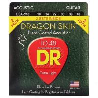 コーティング弦 DR DRAGON SKIN DSA-2/10 EXTRA LIGHT 2PACK アコースティックギター弦 2セット入り 10-48 | 大谷楽器