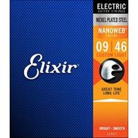 エリクサー 弦 エレキギター 009-046 カスタムライト Elixir 12027 Custom Light NANOWEB | 大谷楽器