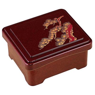 【5個セット　再出品】赤い漆器 重箱 蓋付き（鰻の長焼用）新品•未使用 5個セット】赤い漆器 重箱 蓋付き（鰻の長焼用）新品•未
