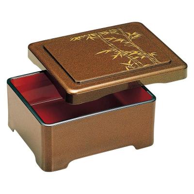 【5個セット】赤い漆器 重箱 蓋付き（鰻の長焼用）新品•未使用 5個セット 再出品その三】赤い漆器 重箱 蓋付き（鰻の長焼