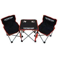 一体式アウトドアテーブルチェアセット　折り畳み式　CAPTAIN STAG CAPTAIN STAG ピクニックテーブル アルミ製 4人用 テーブル