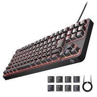 エレコム ゲーミングキーボード メカニカル 茶軸 5000万回耐久スイッチ 日本語配列 ゲーミングキーキャップ付属 全キーロールオーバー対応 L | 雑貨屋MelloMellow