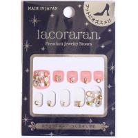 ラコララン プレミアムストーンシール 08 リーフホワイト 夏ネイル 冬ネイル ペディキュア スワロフスキー クリスタル ネイルデザイン 簡単 セルフ ネイル Lacoraran マニキュア通販 大人ネイル 通販 Yahoo ショッピング