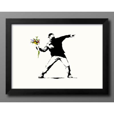 バンクシー 額（アートポスター）｜美術、工芸品 | 楽器、手芸