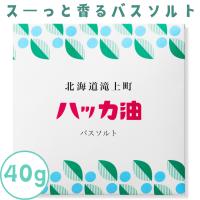 バスソルト ハッカ油 薄荷 北海道 アロマバスソルト 40g ハーブ 女性 ハンドバス フットバス はっか ミント メントール デイリーアロマジャパン 母の日 | 旺樹の杜