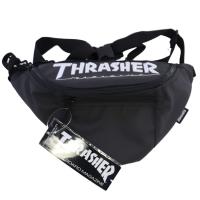 スラッシャー Coating Waist Bag ブラック×ホワイト #THR-145-9001 THRASHER | ベルモ オンライン Yahoo!店