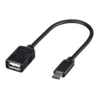 【新品/取寄品/代引不可】USB2.0変換ケーブル(Aメス to C) 0.15m ブラック BSUAMC2015BK | 秋葉原　アウトレットプラザ