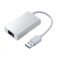 【新品/取寄品/代引不可】USB3.2-LAN変換アダプタ(USBハブポート付・ホワイト) USB-CVLAN3WN | 秋葉原　アウトレットプラザ