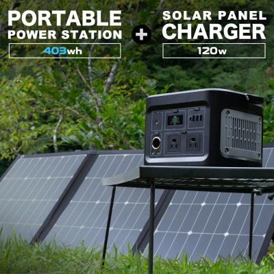 3つ折りソーラーパネル電源120W オウルテック OWL-SLP120W-BK 災害時などに電源として使える 3つ折りソーラーパネル電源 120W