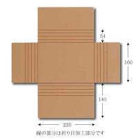 タトウ式ダンボール A5用 (縦220 横160 高さ54 材質5号段2厚) 120枚 | パッケージ マルオカ