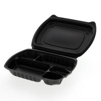 “送料無料/直送” 洋食弁当 バイオデリカシェルBOX 80-1 黒 MT (縦201 横248 深さ20 蓋高さ35 材質バイオPPF) 450枚 | パッケージ マルオカ