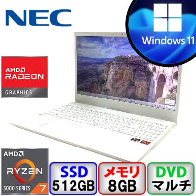 LaVie N NEC LAVIE N1565CAW AMD Ryzen 7 5700U 8GB メモリ 512GB SSD