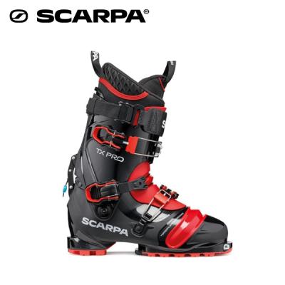 【極美品】SCARPA テレマークブーツ 75mm 3ピン 黒 25cm テレマークスキーブーツ SCARPA 25.5