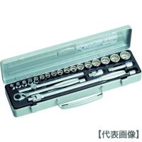 ＴＯＮＥ　ソケットレンチセット　６角１２角タイプ　差込角９．５ｍｍ　２４点セット（CX3172）818-8765【ＴＯＮＥ（株）】 | ペイントオール