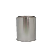 ブリキ丸缶　1/6L用　フタ付き　（塗料容器　塗装容器　ブリキ缶） | ペイントガレージ ヤフー店